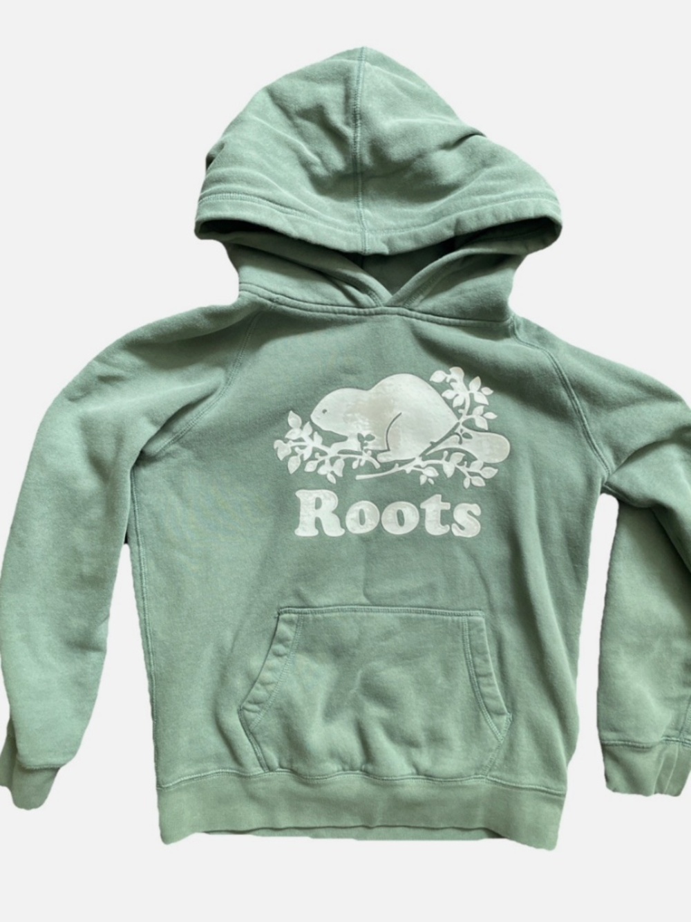 Roots Kids SAGE GREEN Pullover Hoodie Sweatshirt Kids Youth Size XL 11-12yrs  Go